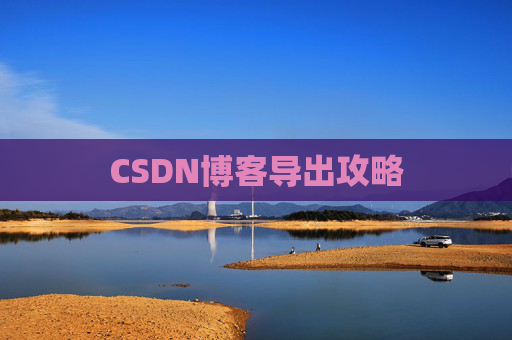 CSDN博客导出攻略